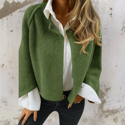 Gloria | Soft Cropped Cape Cardigan