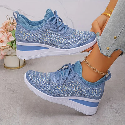 Celeste | Sparkling Knit Comfort Sneakers