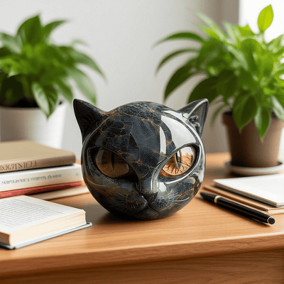 Salem | Glossy Cat Sculpture
