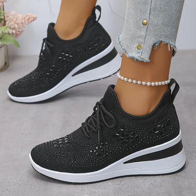 Celeste | Sparkling Knit Comfort Sneakers
