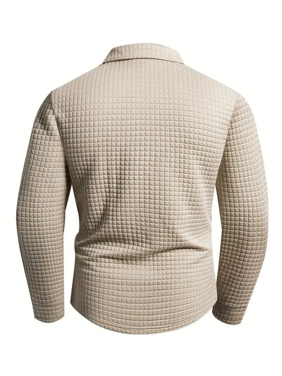 Walter | Textured Long Sleeve Polo