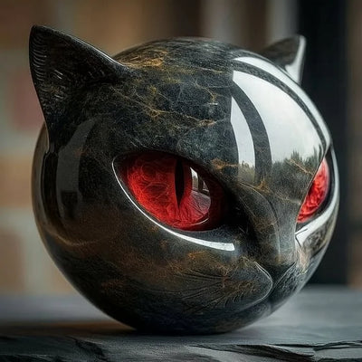 Salem | Glossy Cat Sculpture