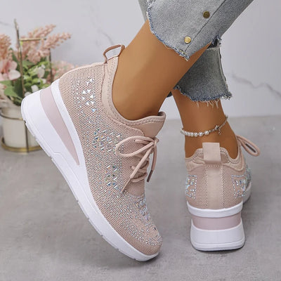 Celeste | Sparkling Knit Comfort Sneakers