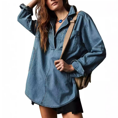 Tessa | Oversized Denim Tunic