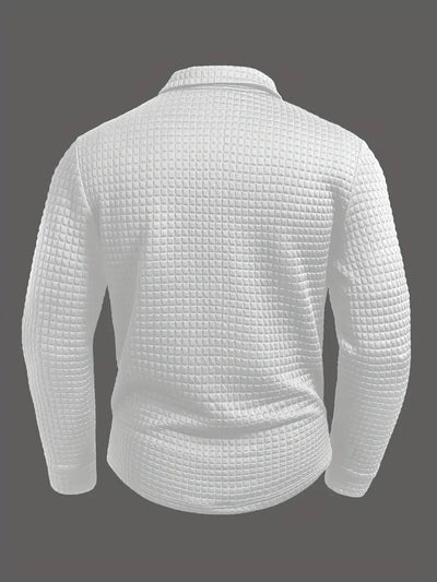 Walter | Textured Long Sleeve Polo