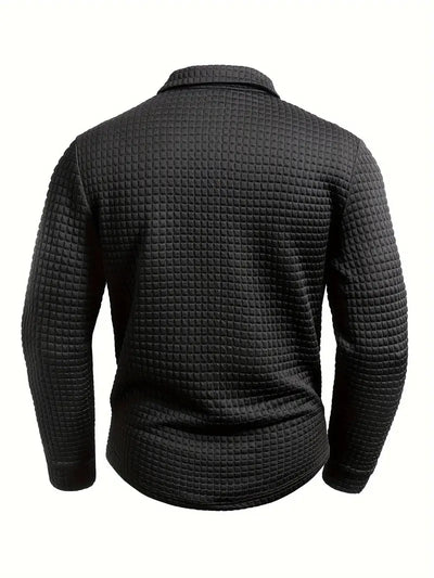 Walter | Textured Long Sleeve Polo