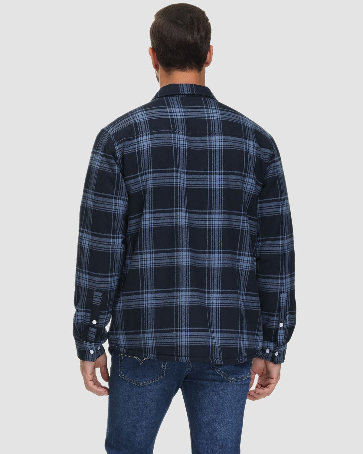 Frank | Sherpa-Lined Plaid Shirt Jacket