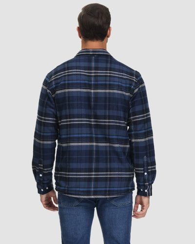 Frank | Sherpa-Lined Plaid Shirt Jacket