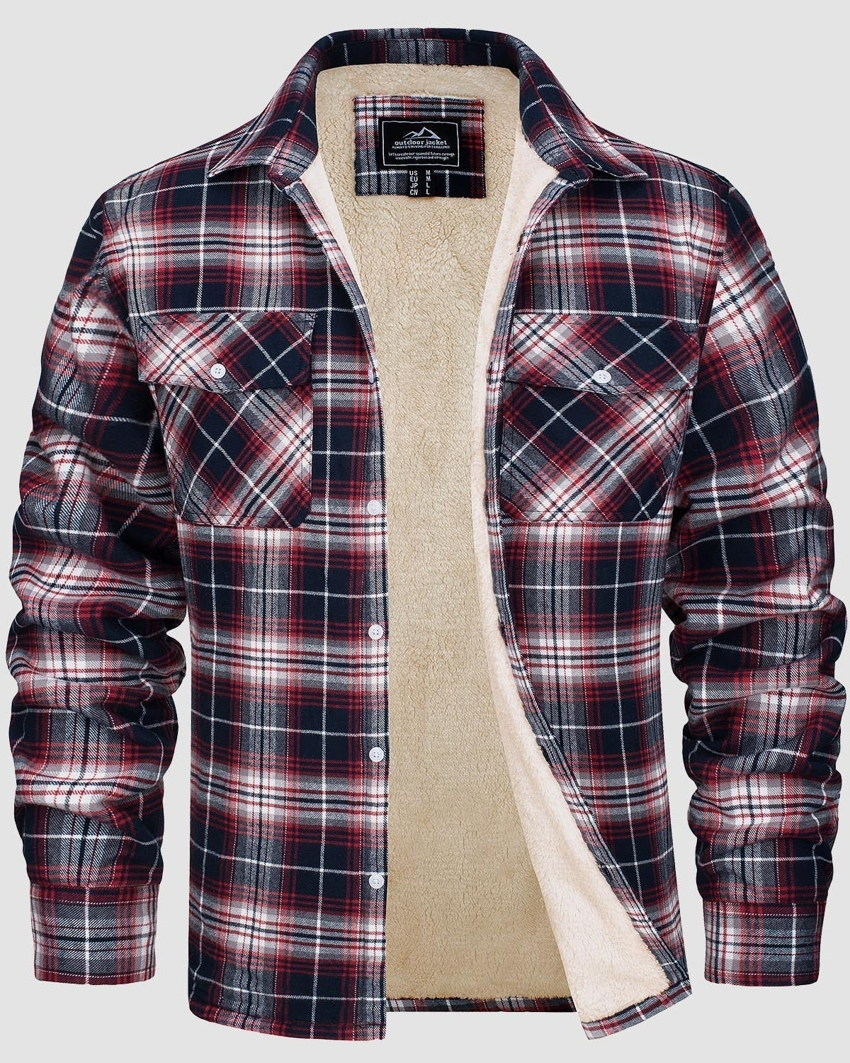 Frank | Sherpa-Lined Plaid Shirt Jacket