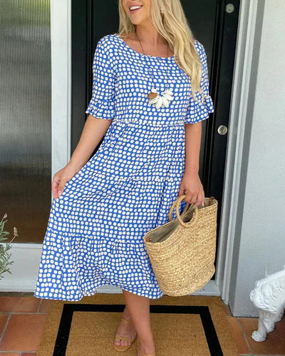 Marlene | Tiered Polka Dot Dress