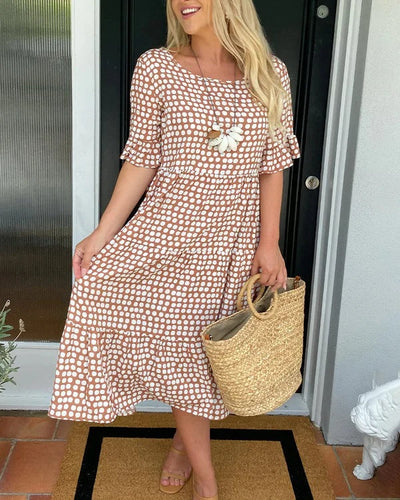 Marlene | Tiered Polka Dot Dress