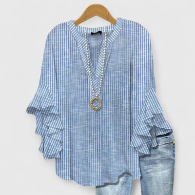 Lorraine | Ruffle Sleeve Floral Blouse