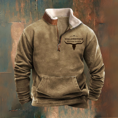 Suéter Vintage con Cremallera