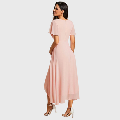 Marianne | Flutter Sleeve Midi Dress