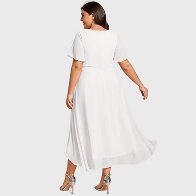 Marianne | Flutter Sleeve Midi Dress
