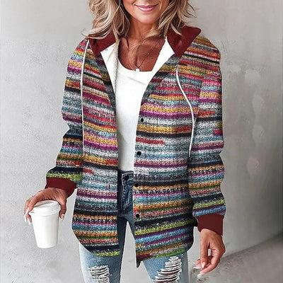 Sandra | Hooded Plaid Shacket