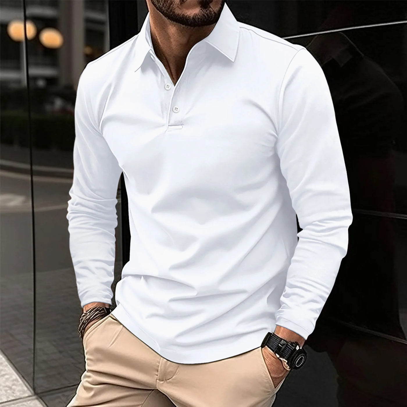 James | Classic Long Sleeve Polo