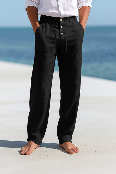 Geoffrey | Relaxed Linen Trousers