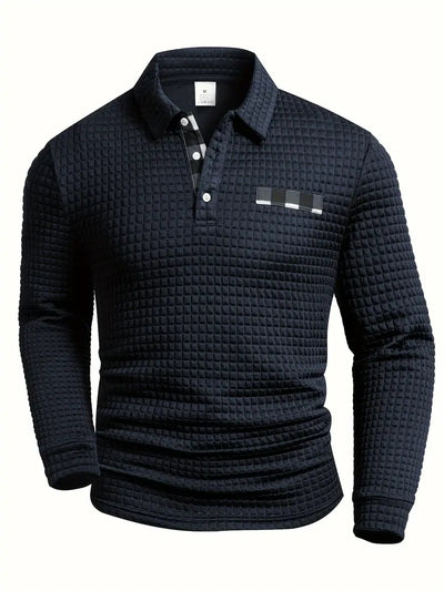 Walter | Textured Long Sleeve Polo