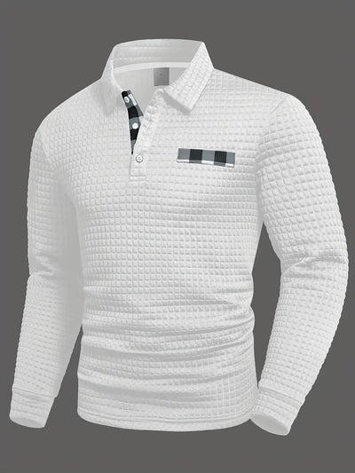 Walter | Textured Long Sleeve Polo