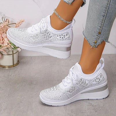 Celeste | Sparkling Knit Comfort Sneakers