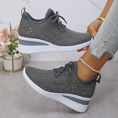 Celeste | Sparkling Knit Comfort Sneakers