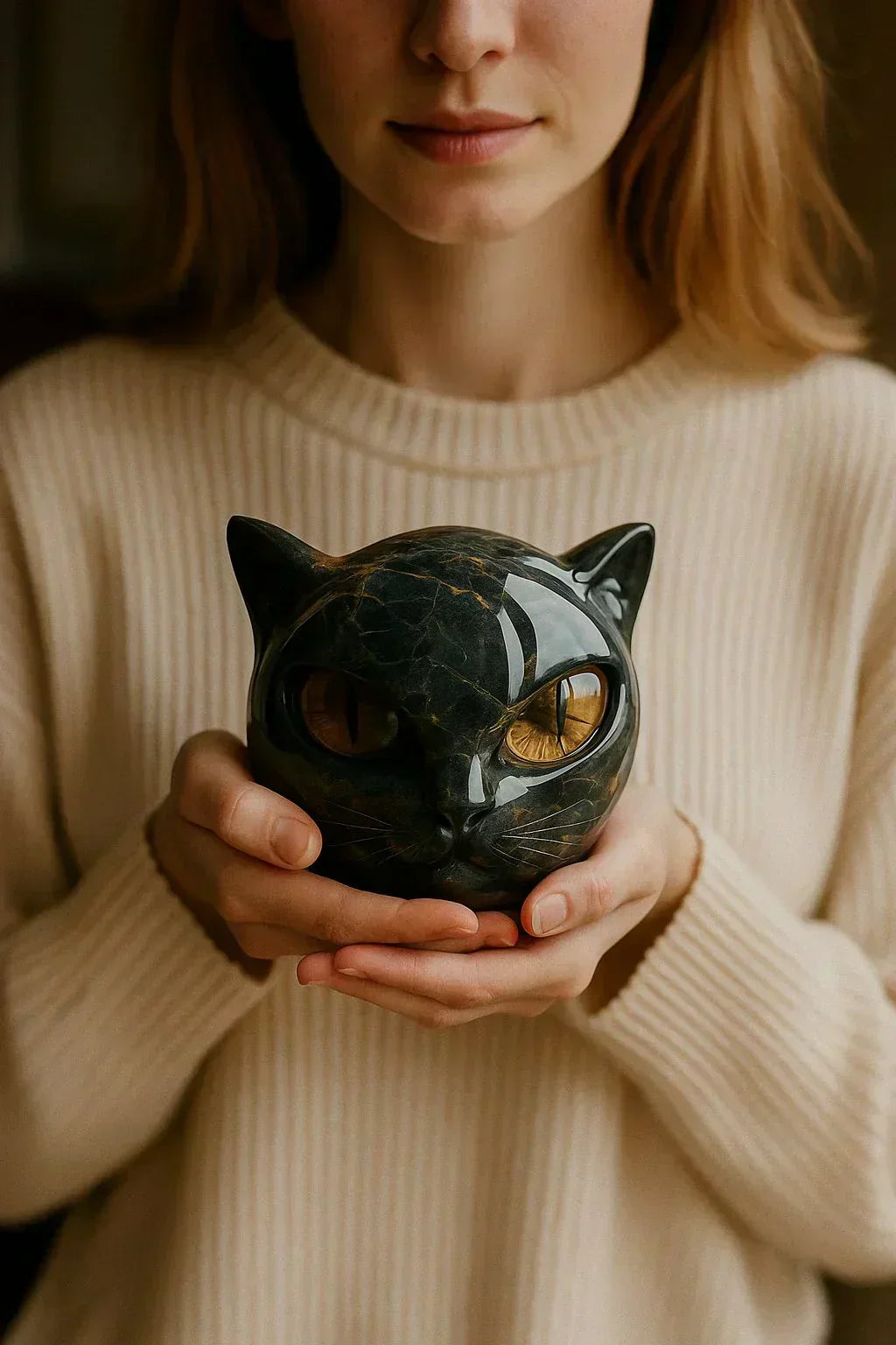 Salem | Glossy Cat Sculpture