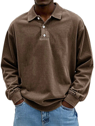 Dylan | Washed Polo Sweatshirt