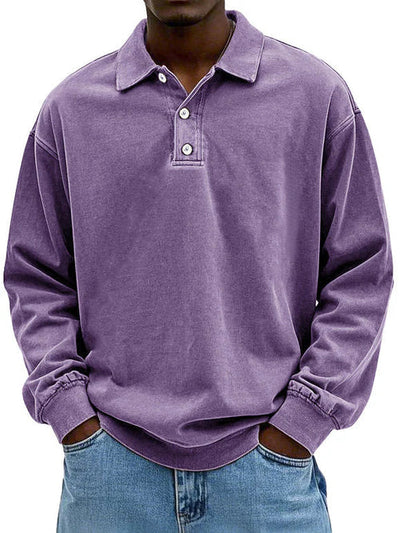 Dylan | Washed Polo Sweatshirt