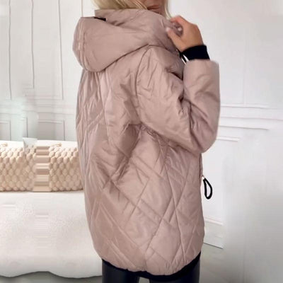Deborah | Quilted Zip Hooded Jacket