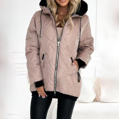 Deborah | Quilted Zip Hooded Jacket