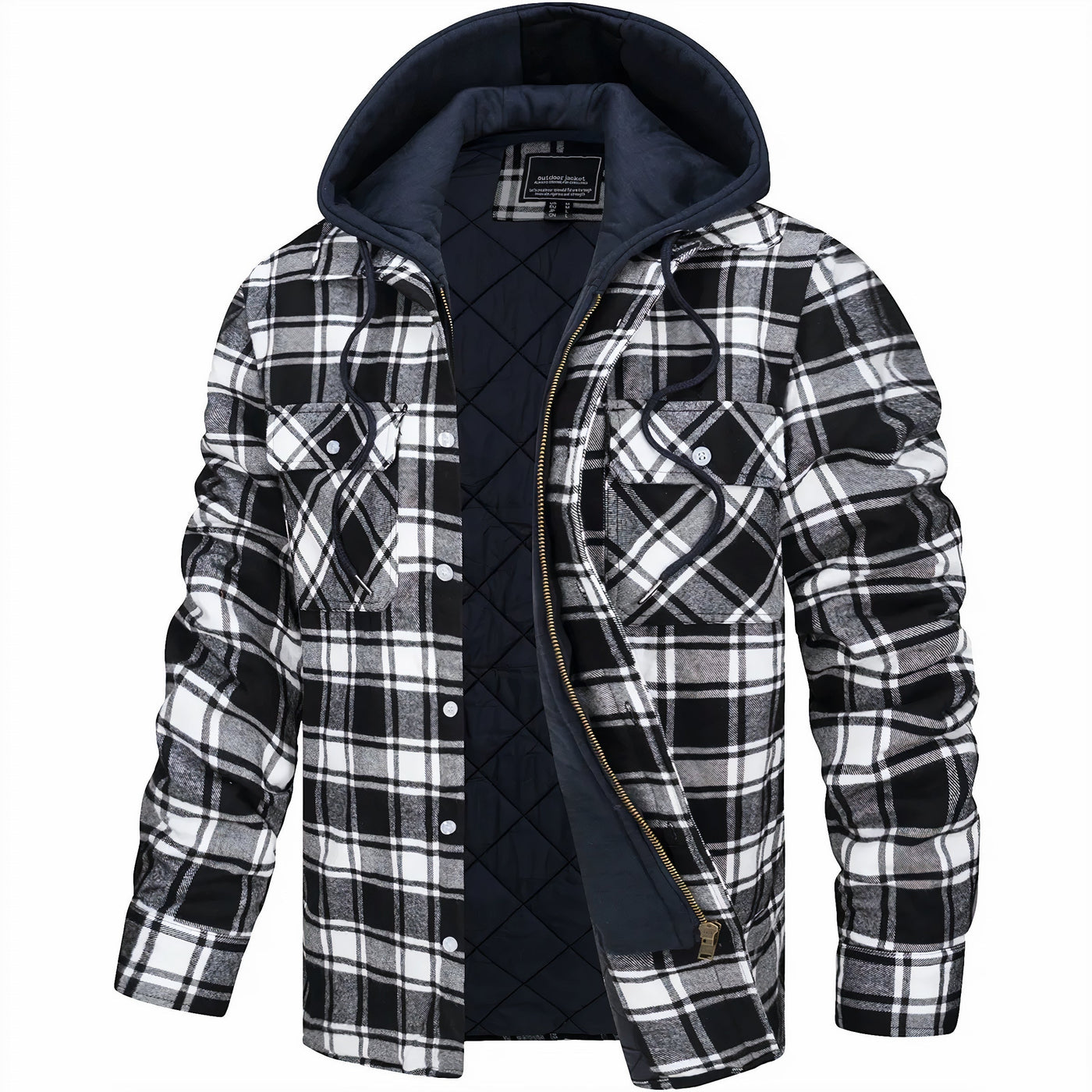 🇪🇸 Karl™ | Chaqueta a Cuadros con Cremallera