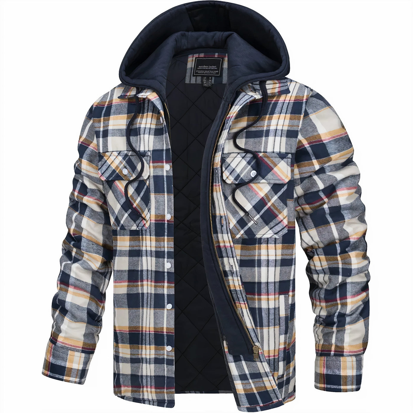 🇪🇸 Karl™ | Chaqueta a Cuadros con Cremallera
