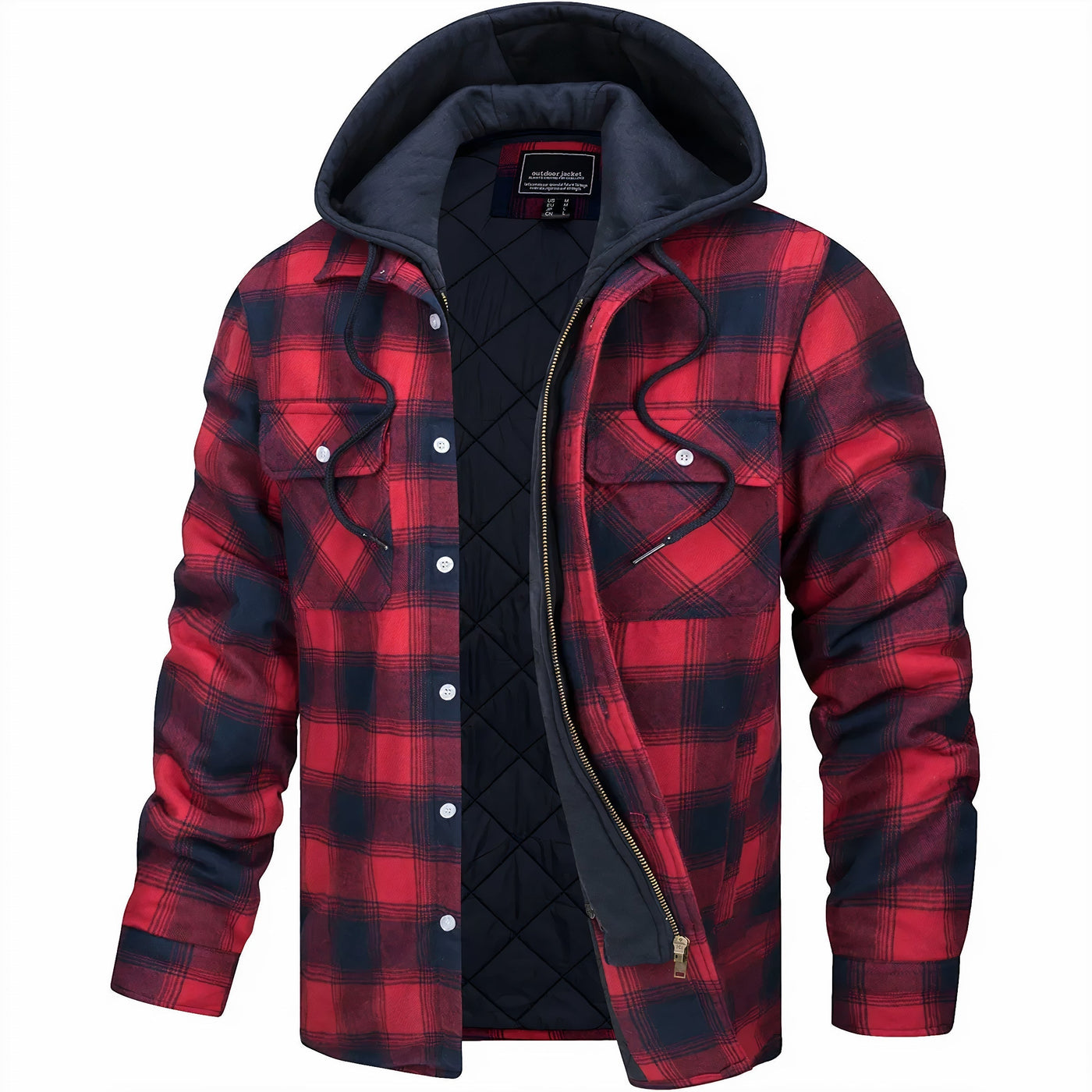 🇪🇸 Karl™ | Chaqueta a Cuadros con Cremallera