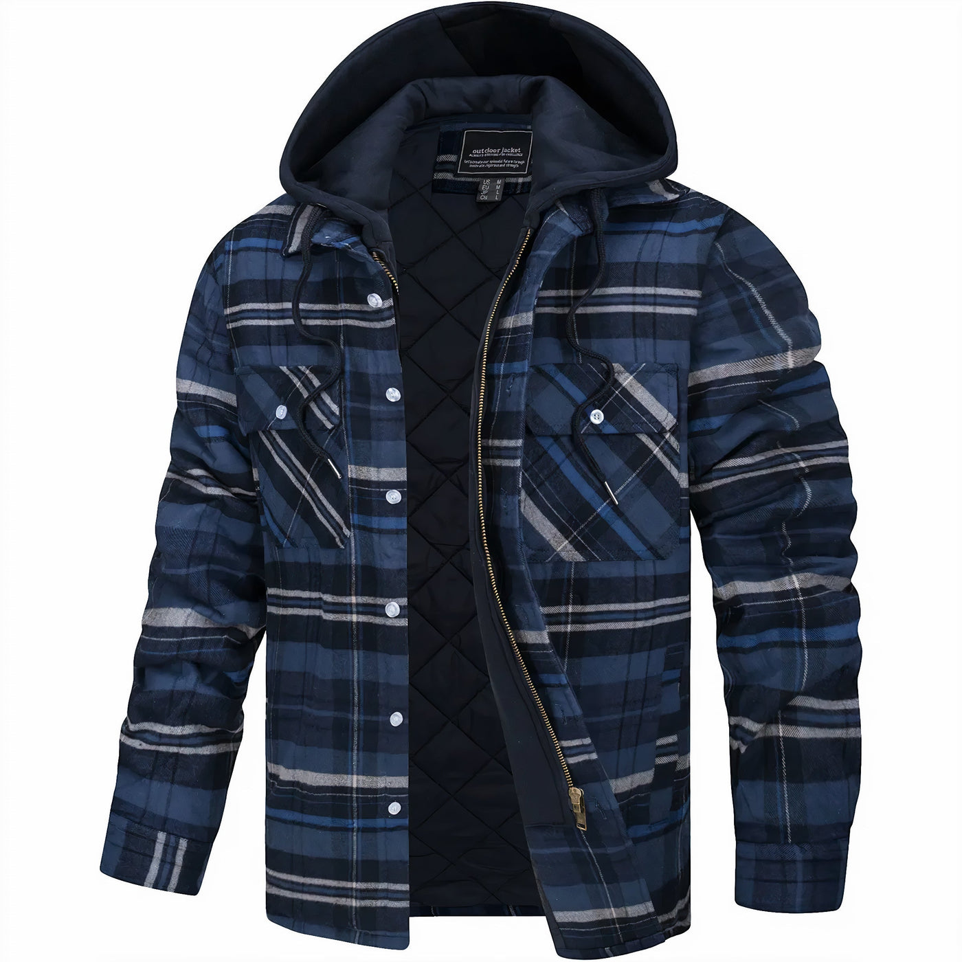 🇪🇸 Karl™ | Chaqueta a Cuadros con Cremallera
